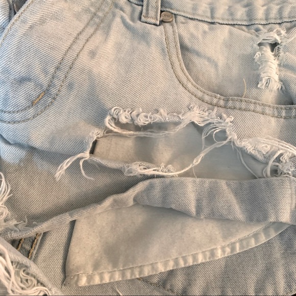 One Teaspoon Bandits Denim Shorts Sz 25 - Picture 11 of 15